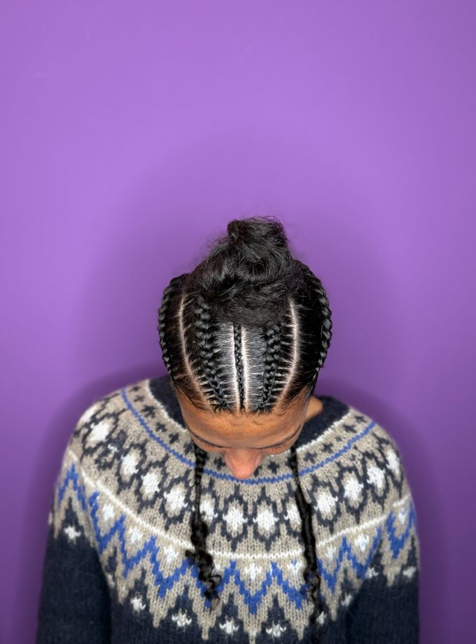 cornrows tresses collés