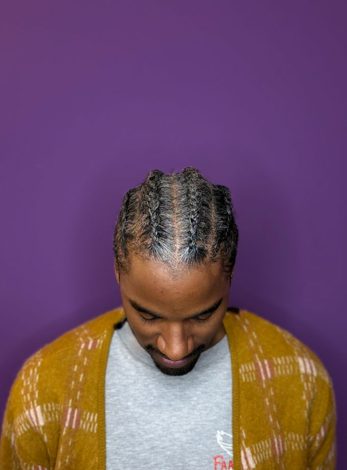 tresses plaqués homme